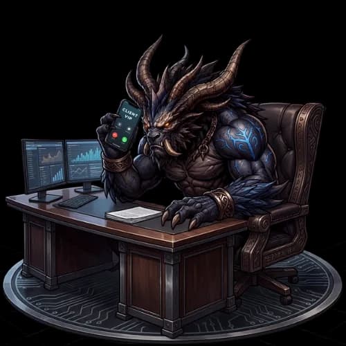 Behemoth au téléphone avec un client VIP qui a tout compris